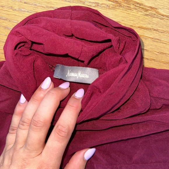 Neiman Marcus Sheer Turtleneck - Picture 3 of 4